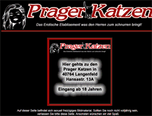 Tablet Screenshot of prager-katzen.de